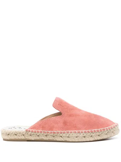 Manebi Slip-on Suede Espadrilles In Orange