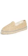 Manebi Flat Raffia Espadrilles Raffia Net