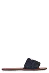 Manebi Flat Sandals In Blue