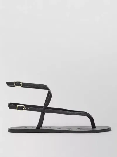 Manebi Flat Sole Open Toe Summer Sandals