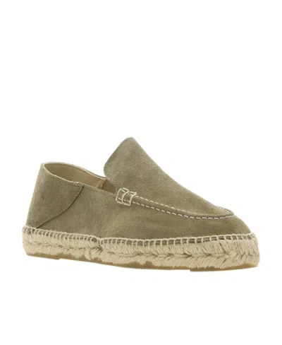 Manebi Flat-soled Straw Shoes In Brown