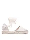 Manebi Flat Valenciana Espadrilles In White