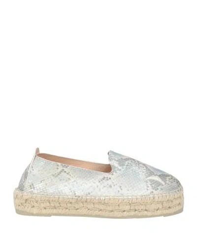 Manebi Manebí Forte_forte X Manebí Woman Espadrilles Grey Size 8 Leather In Gray
