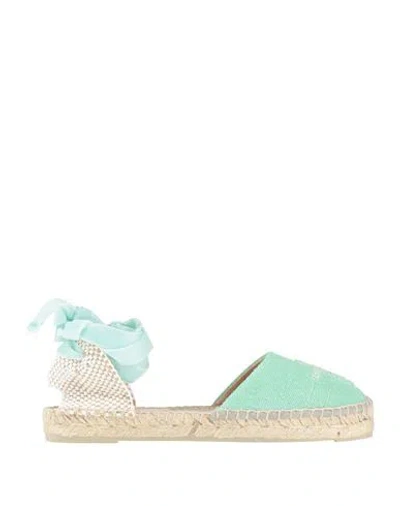 Manebi Manebí Forte_forte X Manebí Woman Espadrilles Light Green Size 8 Textile Fibers