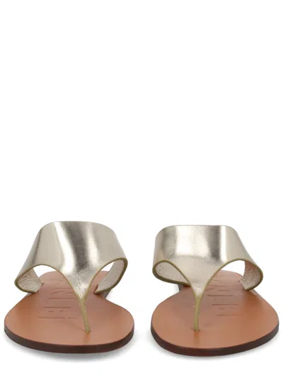 Manebi Flat Shoes Woman Color Silver In Multi