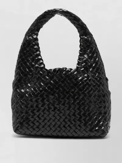 Manebi Halfmoon Leather Shoulder Bag Top Handle