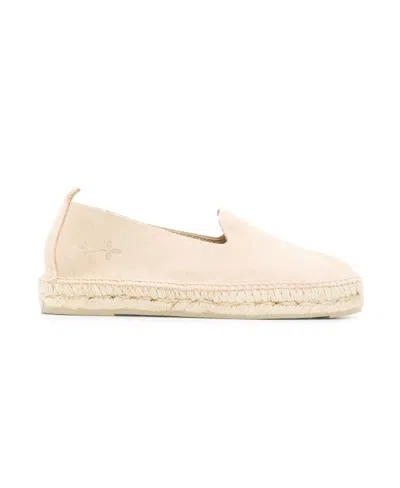 Manebi Manebí Logo Embossed Slip In Beige