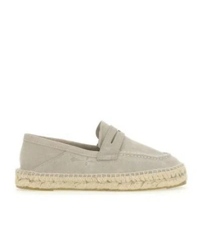 Manebi Manebí Hamptons Braided Espadrilles In Grey