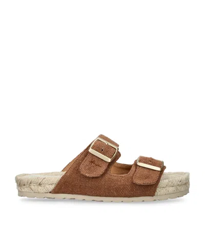 Manebi Hamptons Nordic Sandals In Brown