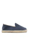 Manebi Palm-tree Embroidered Espadrilles In Blue