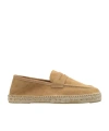 Manebi Hamptons Suede Espadrilles In Brown