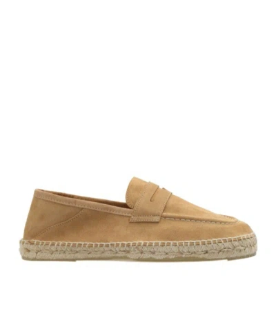 Manebi Hamptons Suede Espadrilles In Brown