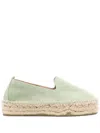 Manebi Slip-on Suede Espadrilles In Green