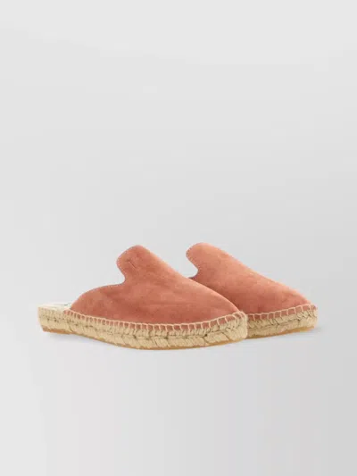 Manebi "hamptons" Suede Round Toe Espadrille Mules