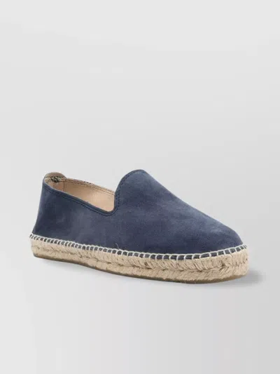 Manebi Hamptons Suede Stitch Detailing Espadrilles