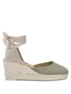 MANEBI MANEBÍ HAMPTONS SUEDE WEDGE WITH LACE