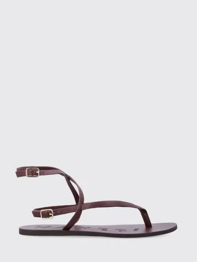 Manebi Heeled Sandal Woman In Burgundy
