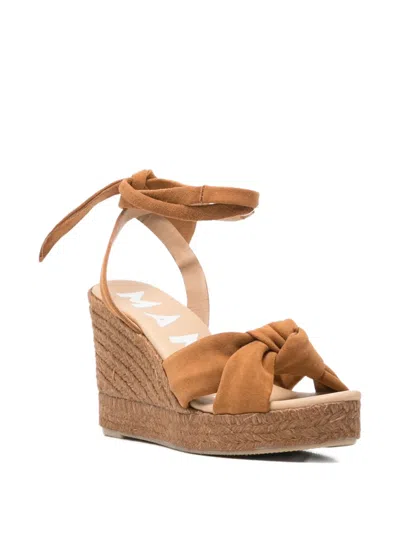 Manebi Knot Tie Espadrilles In Neutral