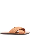 Manebi Raffia Flats