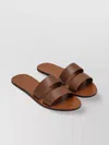 Manebi Brown Leather Sandals With Straps In Brown
