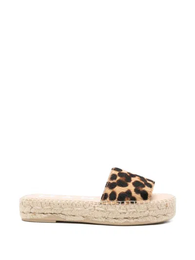 MANEBI LEOPARD PRINT ESPADRILLES