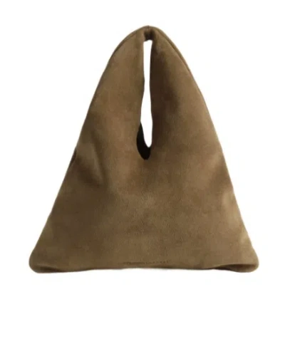 Manebi Manebí Louis Suede Shoulder Bag In Brown
