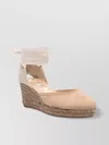 Manebi Low Wedge Espadrilles Interwoven Design