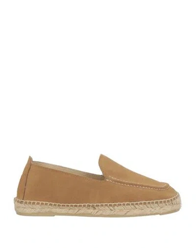 Manebi Manebí Man Espadrilles Beige Size 9 Leather In Brown