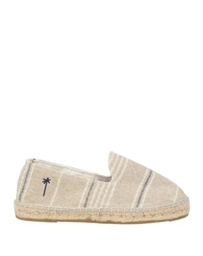 Manebi Manebí Man Espadrilles Beige Size 9 Textile Fibers In Neutral