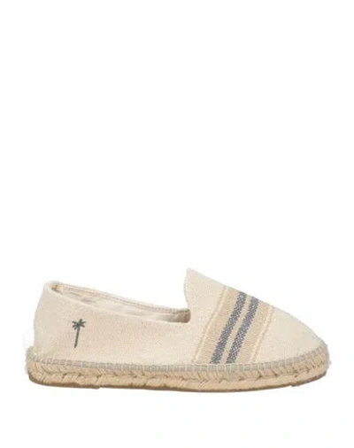 Manebi Manebí Man Espadrilles Ivory Size 9 Textile Fibers In Neutral