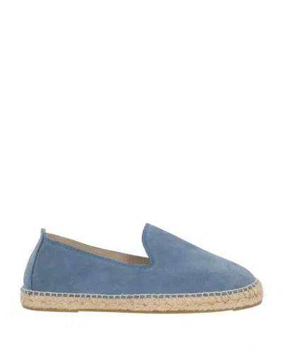 Manebi Manebí Man Espadrilles Light Blue Size 8 Leather
