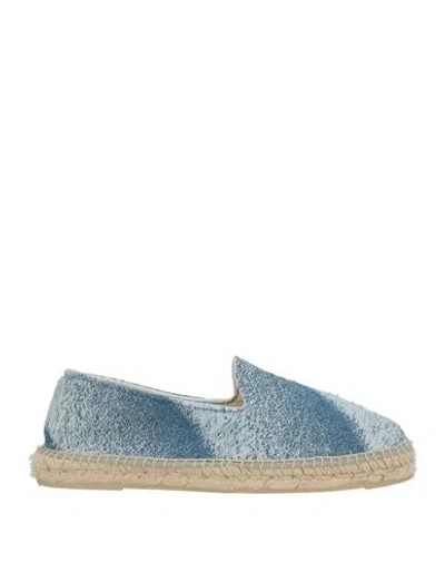 Manebi Manebí Man Espadrilles Light Blue Size 9 Textile Fibers