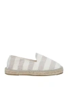 Manebi Manebí Man Espadrilles Off White Size 9 Textile Fibers In Off White