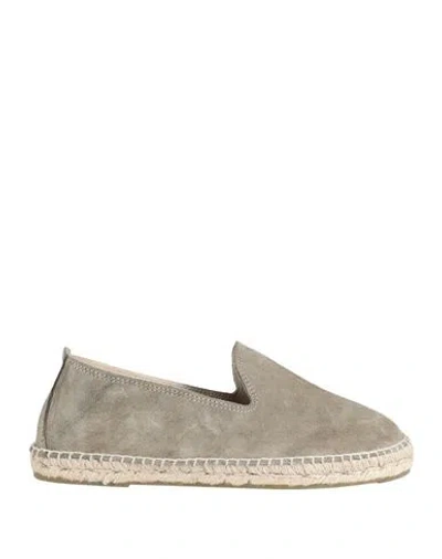Manebi Manebí Man Espadrilles Sage Green Size 9 Leather
