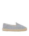 Manebi Manebí Man Espadrilles Sky Blue Size 7 Natural Raffia In Black