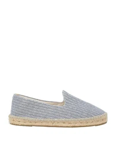 Manebi Manebí Man Espadrilles Sky Blue Size 7 Natural Raffia In Black