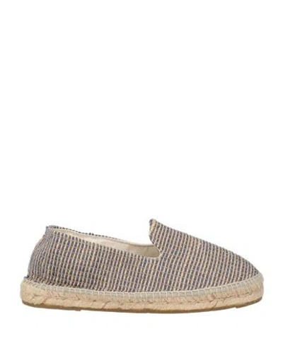 Manebi Manebí Man Espadrilles Slate Blue Size 9 Natural Raffia
