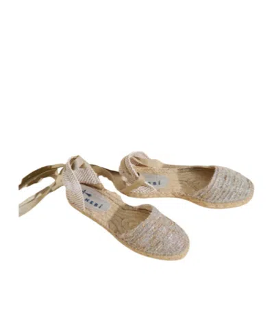 Manebi Maneb Lurex Valenciana Espadrilles In Brown
