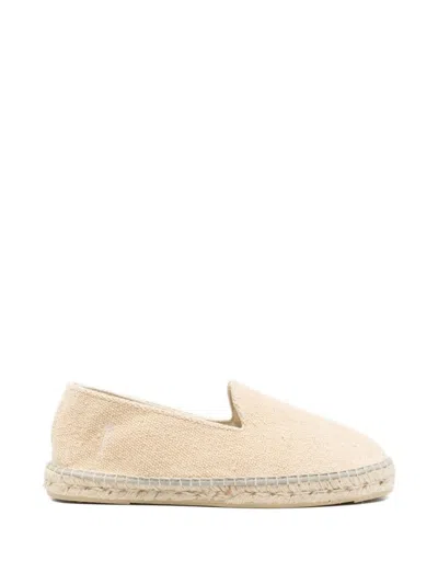 Manebi Beige Cotton Espadrilles In Multi
