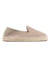 Manebi Espadrilles Hamptons Vintage In Suede In Dove Grey