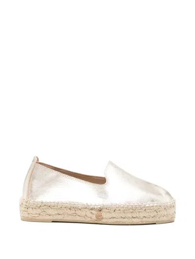 Manebi Metallic Finish Espadrilles In Multi