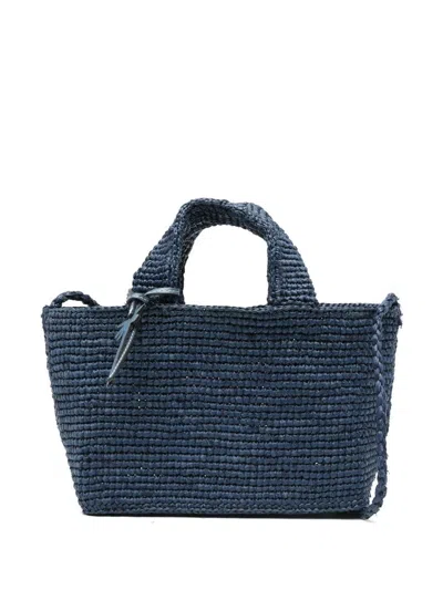 Manebi Mini Blue 'new Sunset' Tote Bag