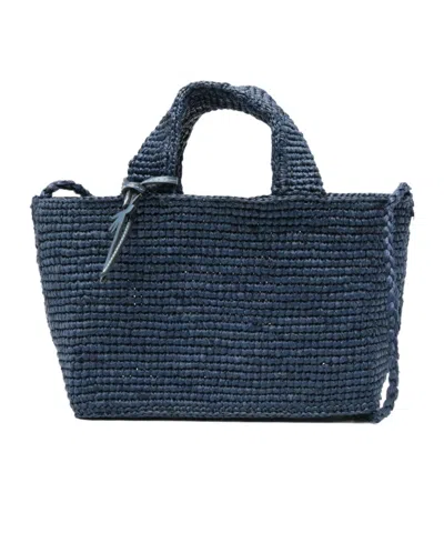 Manebi Mini New Sunset Tote Bag In Blue