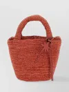 Manebi Mini Woven Texture Bag With Detachable Strap