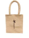 Manebi Natural Raffia Shopper Bag