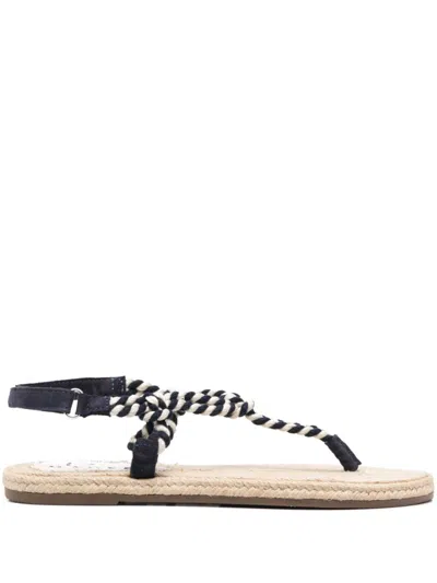 MANEBI NAVY BLUE OPEN TOE SANDALS