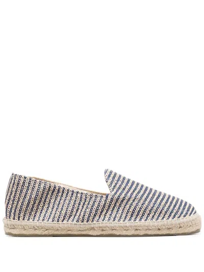 Manebi Navy Blue Slip On Espadrilles