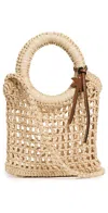 Manebi Net Crossbody Bag Natural