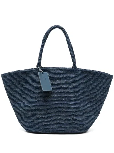 Manebi New Panier Tote Bag In 蓝色
