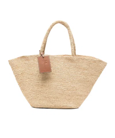 Manebi New Panier Tote Bag In Nude